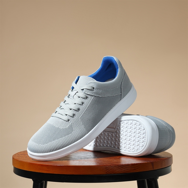 Men s Lace Up Knit Casual Sneakers Bruno Marc